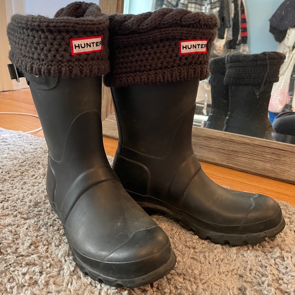 Black Short Hunter Boots